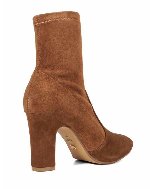 Dune Brown Optilly Ankle Boots