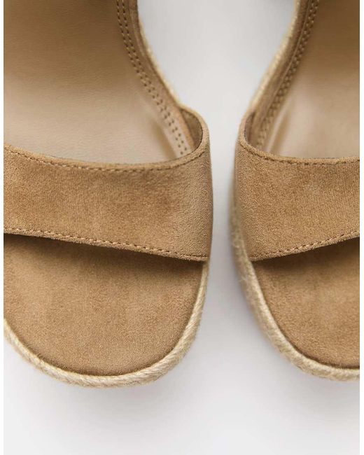 Pull&Bear Natural Jute High-heel Sandals