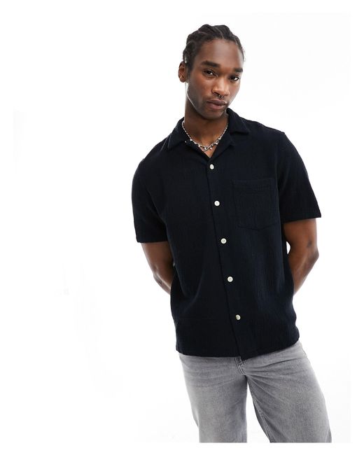 Camisa negra AllSaints de hombre de color Black