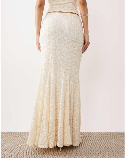 Nia Natural Normandie Lace Midaxi Skirt