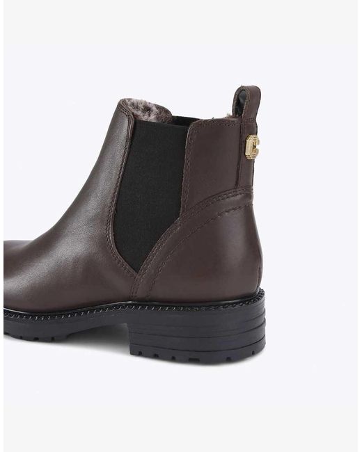 Carvela Kurt Geiger Brown Russ Wide Fit Low Ankle Boots