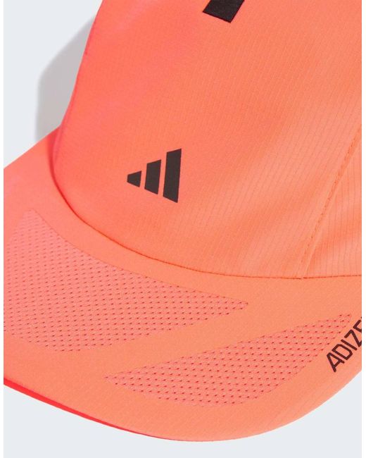 Adidas Originals Orange Runningxadizero Lightweight Climacool Cap