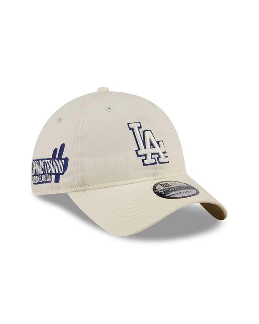 KTZ White La Dodgers 9twenty Logo Cap With Side Patch