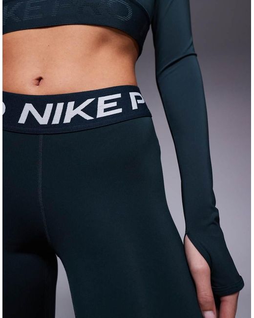 Nike Blue Nike Pro Training 365 leggings