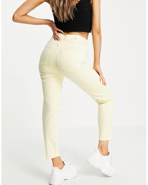 Stradivarius Denim Slim Mom Jean With 