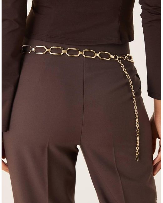 Mango Metallic Chain Belt