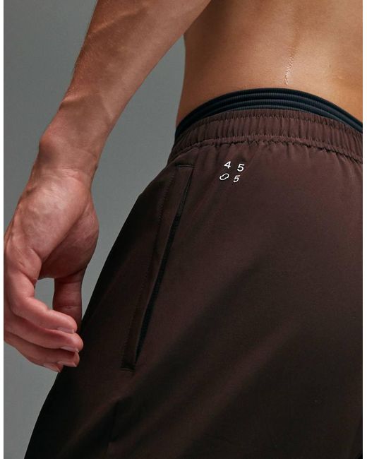 4505 Black Icon 7-inch Quick Dry Training Shorts With Zip Pockets for men