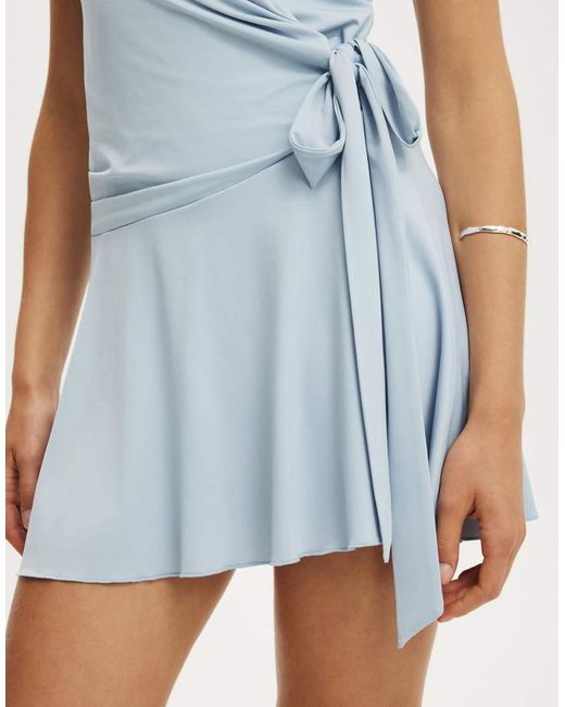 Cotton On Blue Marlo Halter Mini Dress