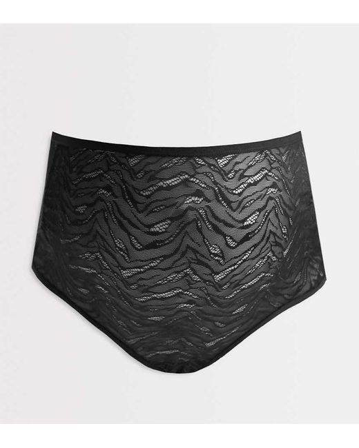 Mama.licious Black Mamalicious Maternity Sheer Zebra Mesh Over The Bump Briefs