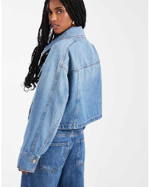 Free People Blue Side To Side Jacket