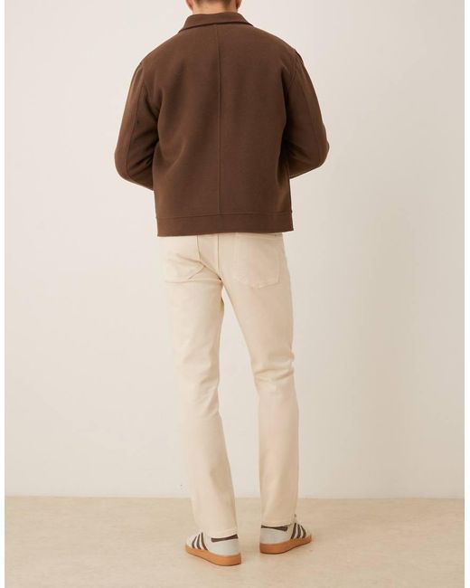 ASOS Natural Slim Fit Comfort Stretch Jeans for men