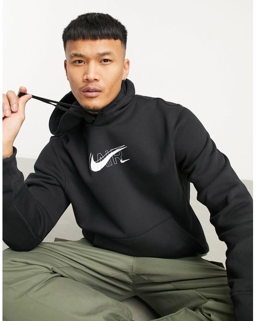 Nike Air Print Pack Hoodie in Black for Men | Lyst UK
