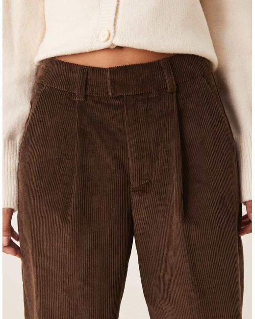 House Of Sunny Natural Cord Straight Leg Trousers