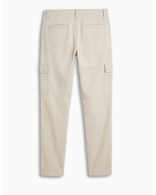 ASOS White Motionmax Four Way Stretch Co-Ord Tapered Cargo Trousers for men