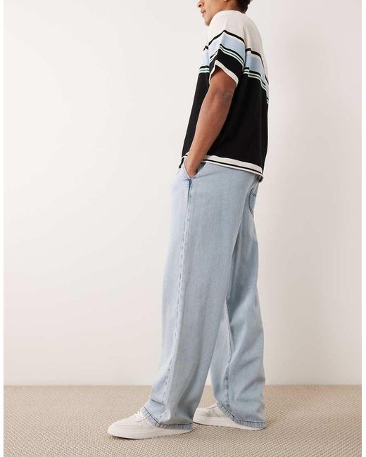 ASOS Multicolor Pull On baggy Lightweight Jeans for men