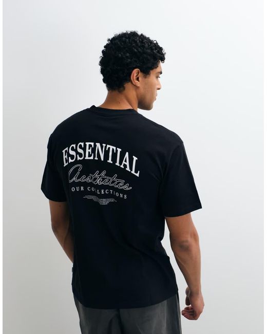 Jack & Jones Blue Essentials Backprint T-shirt for men