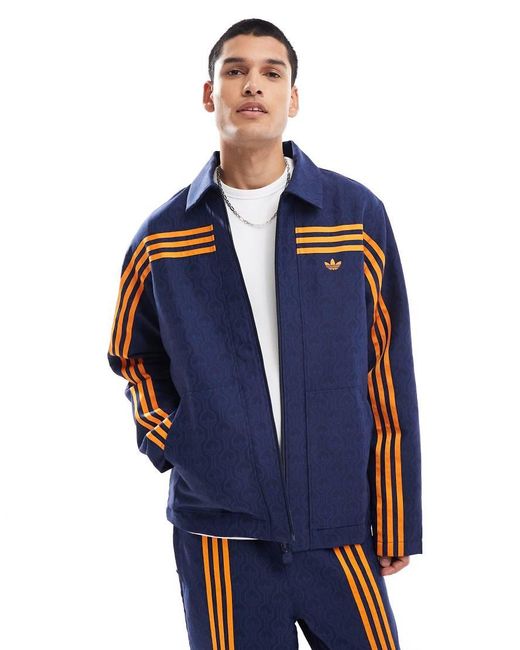 Adidas Originals Blue 70S Club Jacket for men
