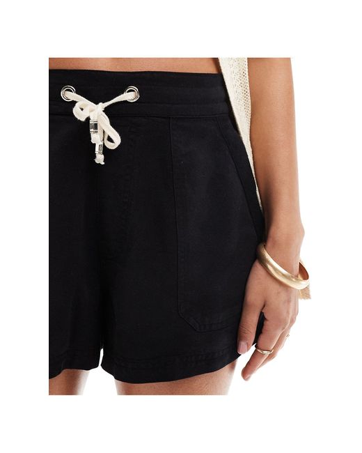 River Island Black Relaxed Shorts