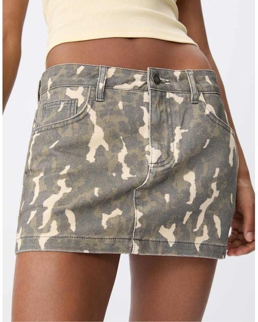 Stradivarius Skort Met Print in het White