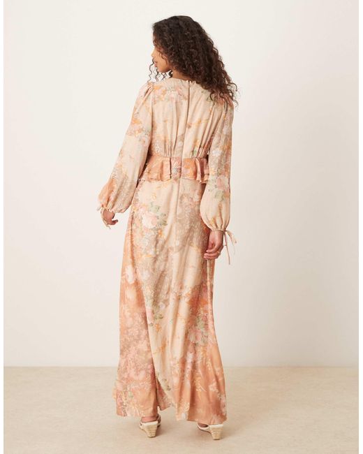 ASOS Pink – langärmliges maxikleid