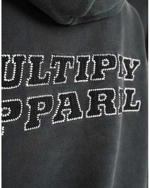 Multiply - sweat à capuche oversize en sergé Multiply Apparel en coloris Black