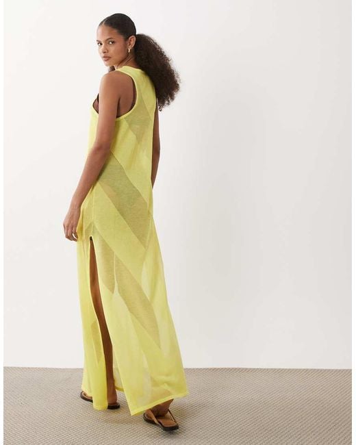 ASOS White Sheer Maxi Dress