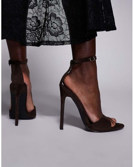SIMMI Black Simmi London Wide Fit Eavie Heeled Sandals