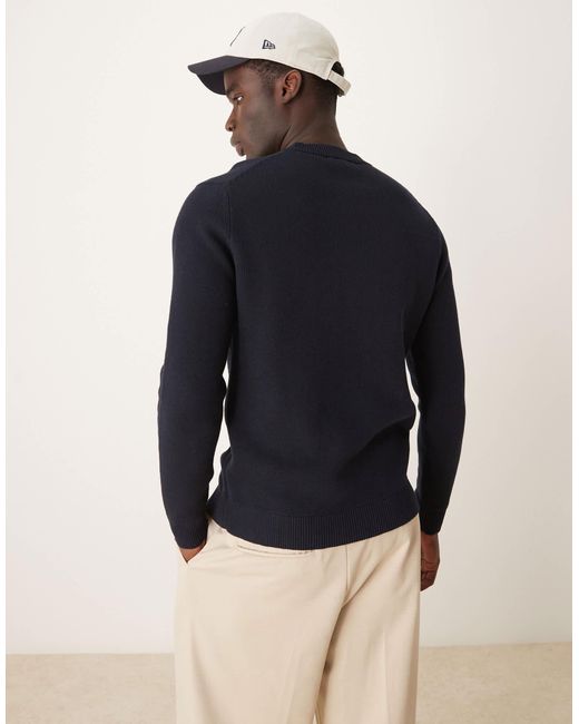 Pull ras SELECTED pour homme en coloris Blue