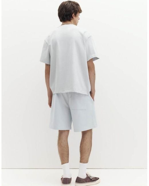 Pull&Bear Gray Bermuda Jogger With Logo for men
