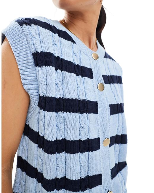 ONLY Blue Knitted Singlet