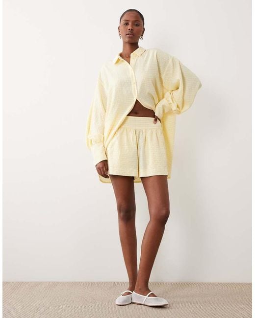 ASOS Natural Pull On Shorts