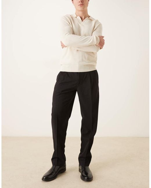 Mango Black Milo Tailored Pants for men