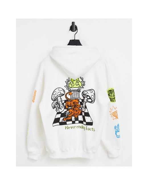 Pull&Bear Pull & Bear Hoodie With Lets Get Lost Print in White for Men |  Lyst Australia