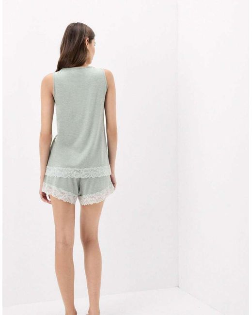 Intimissimi Gray Pyjamas With Vest Top And Shorts