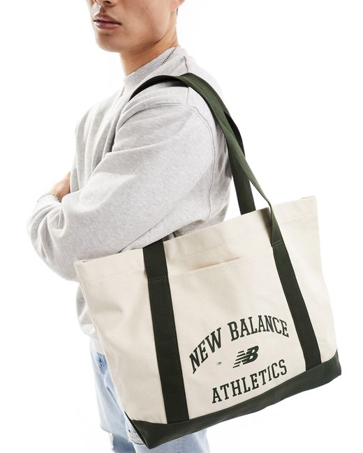 Athletics - cabas - cassé et vert New Balance en coloris White