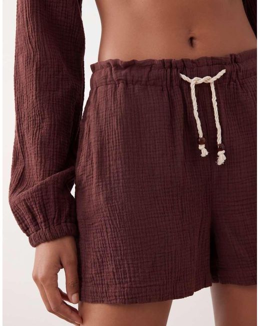 ASOS Brown Pull On Shorts