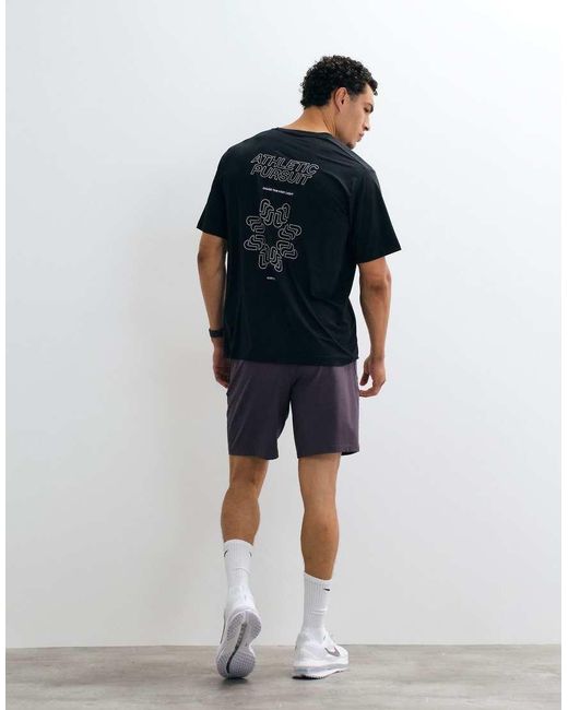 Jack & Jones Blue Sports Quick Dry Ribstop Training T-shirt for men