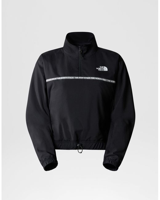 The North Face Black Zumu Track Jacket With Logo Detail