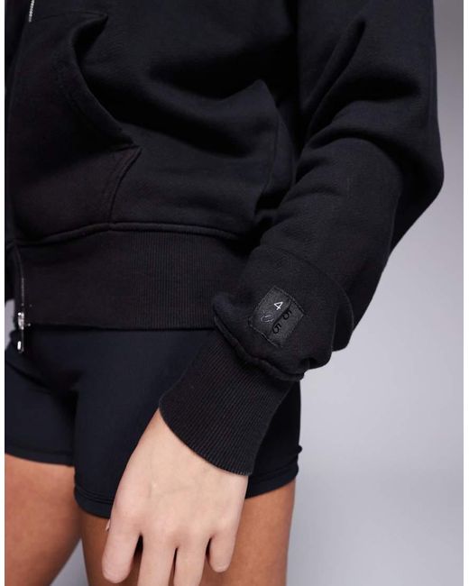 4505 Blue Icon Rest Day Heavyweight 440Gsm Cotton Zip Up Oversized Hoodie