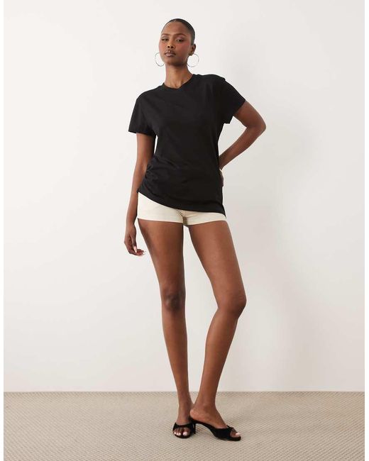 Jdy Black Asymmetric Hem T-shirt