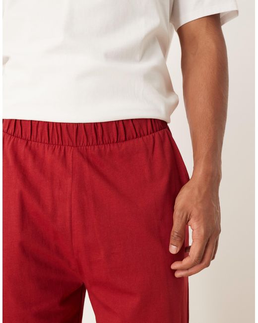 ASOS White Pyjama Set With Christmas Characters Graphic for men