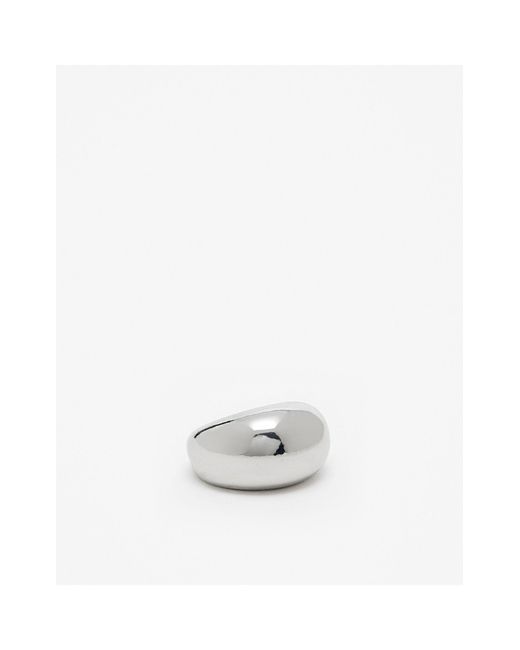 ASOS White Ring With Oversized Bubble Design