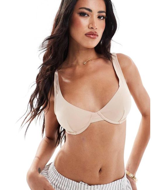 ASOS Natural Marina Smoothing Underwire Bra
