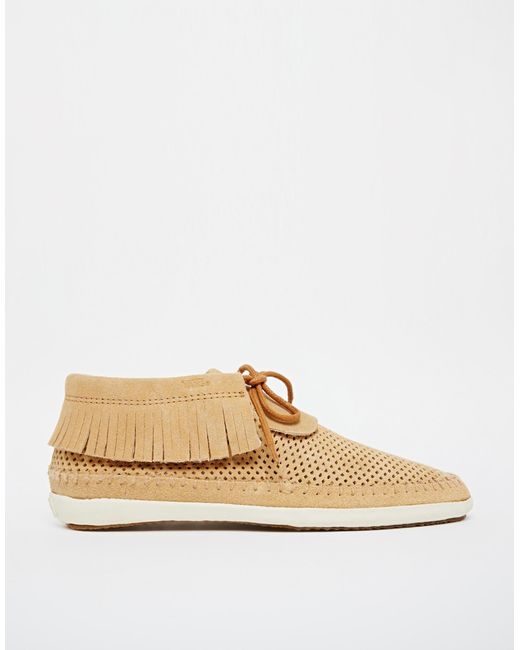 Vans Mohikan Diamond Perforated Tan Boots in Natural | Lyst Canada