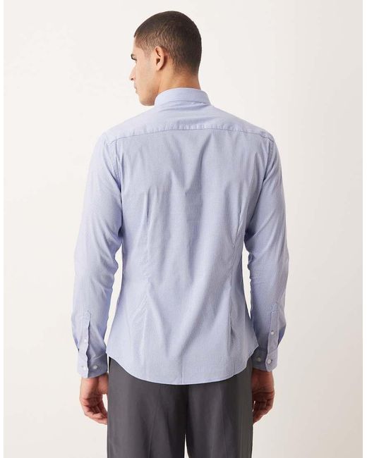 ASOS Blue Slim Shirt for men