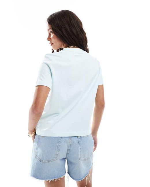 Calvin Klein White Central Script Logo T-shirt