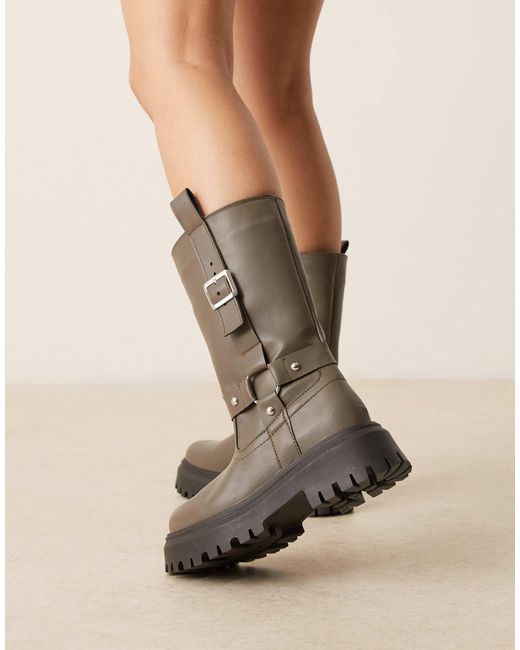 Chalice - bottes chunky avec boucle - olive ASOS en coloris Natural