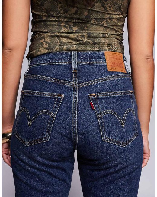 Levi's Blue 501 Hourglass Straight Jeans