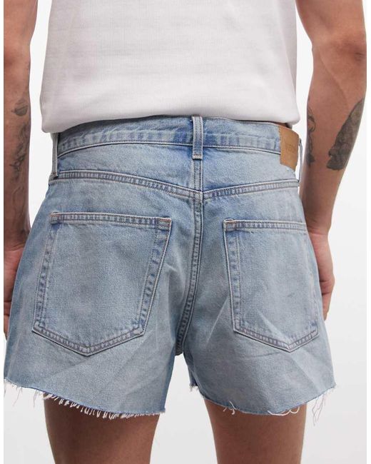 Weekday White Super Short Denim Shorts for men