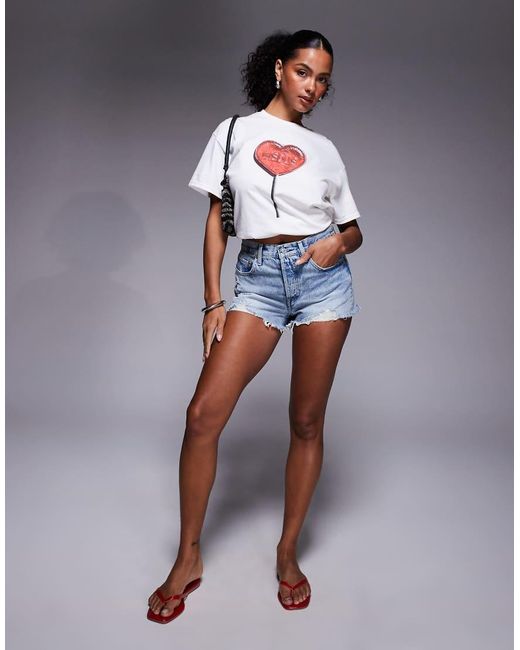 River Island Gray Lollipop Oversized T-Shirt
